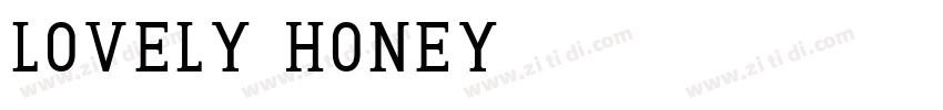Lovely Honey字体转换